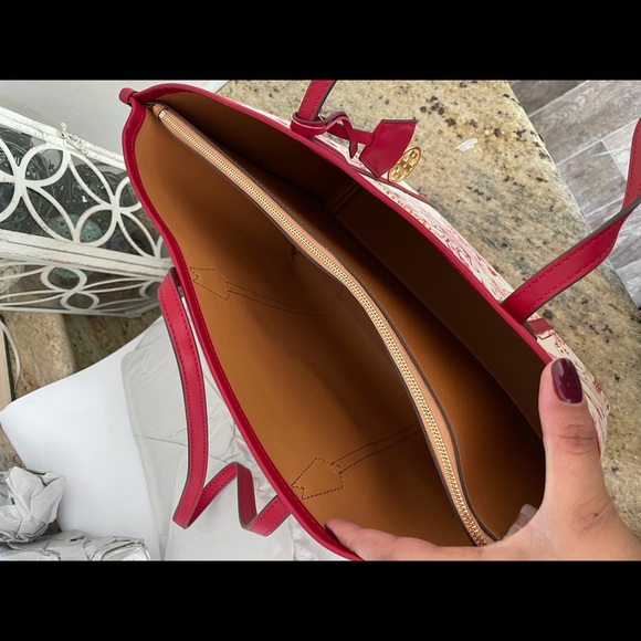 New Tory Burch Perry printed canvas & leather - Picture 8 of 13